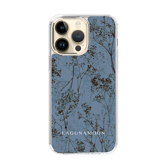 Slim Protection Case［ LAGUNAMOON - Botanical - Blue ］
