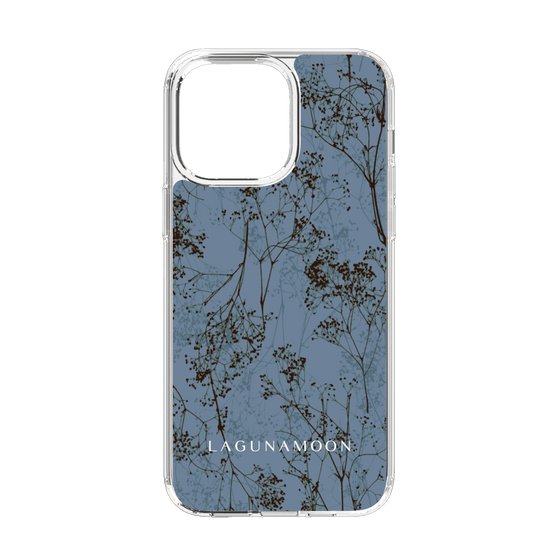 Slim Protection Case［ LAGUNAMOON - Botanical - Blue ］
