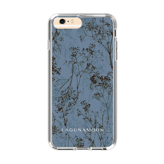 Slim Protection Case［ LAGUNAMOON - Botanical - Blue ］