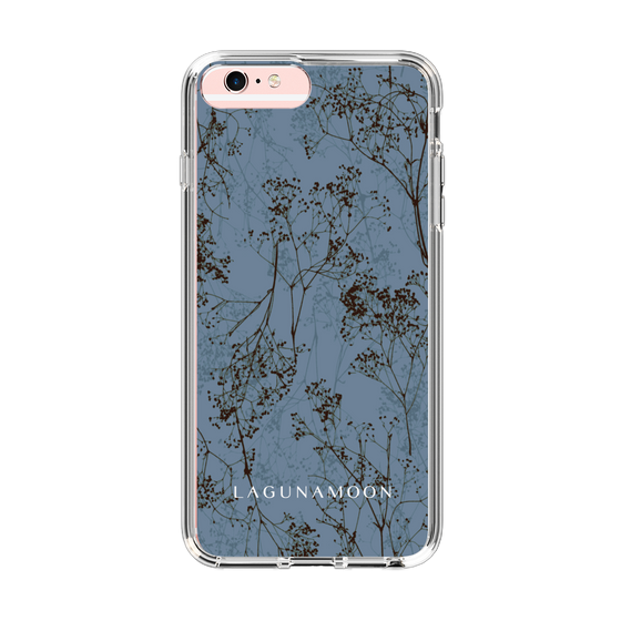 Slim Protection Case［ LAGUNAMOON - Botanical - Blue ］