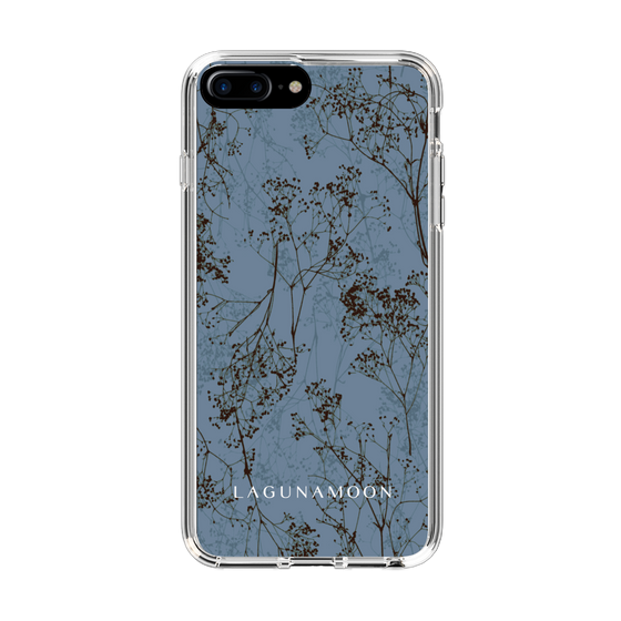 Slim Protection Case［ LAGUNAMOON - Botanical - Blue ］