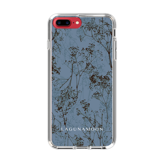 Slim Protection Case［ LAGUNAMOON - Botanical - Blue ］