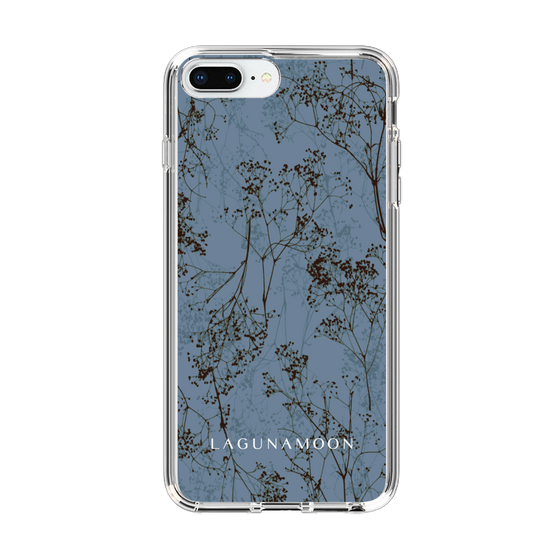 Slim Protection Case［ LAGUNAMOON - Botanical - Blue ］