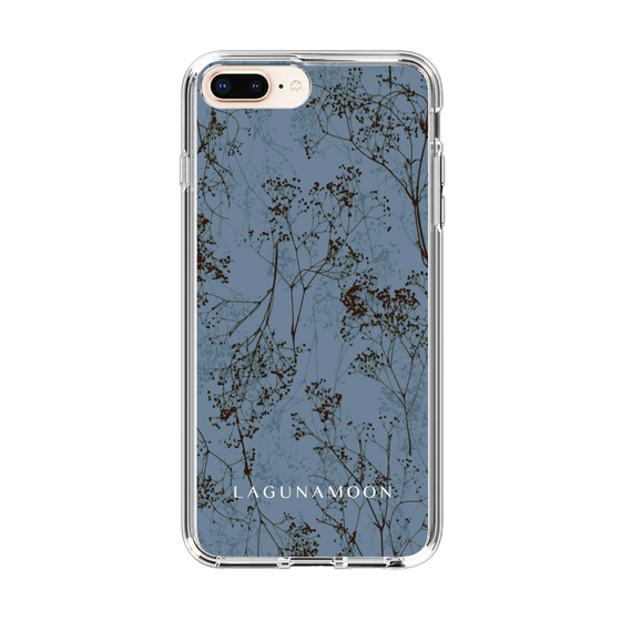 Slim Protection Case［ LAGUNAMOON - Botanical - Blue ］