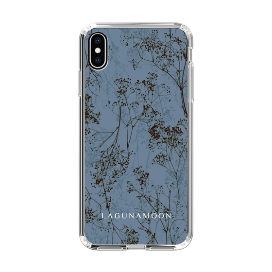 Slim Protection Case［ LAGUNAMOON - Botanical - Blue ］
