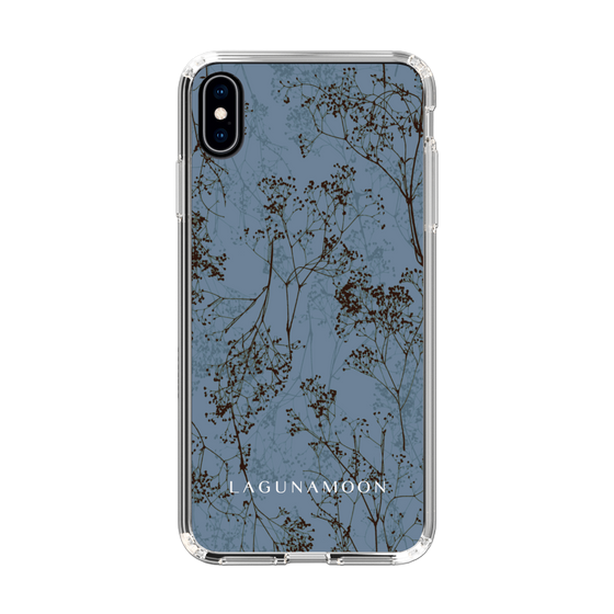 Slim Protection Case［ LAGUNAMOON - Botanical - Blue ］