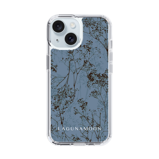 Slim Protection Case［ LAGUNAMOON - Botanical - Blue ］