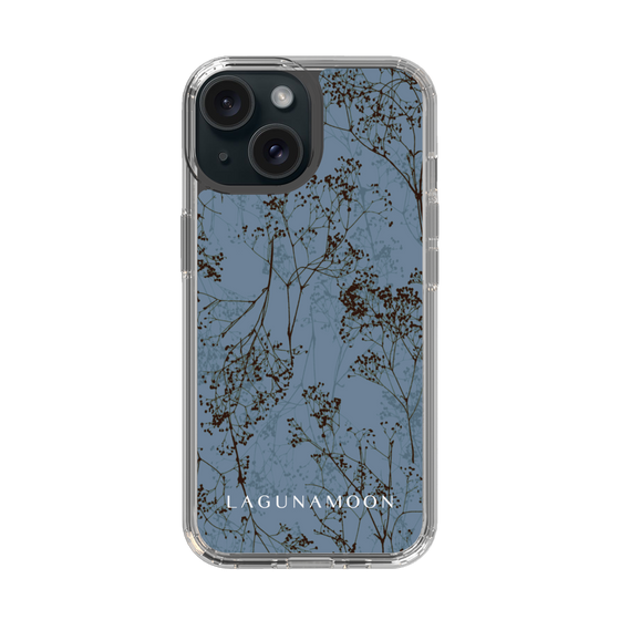 Slim Protection Case［ LAGUNAMOON - Botanical - Blue ］