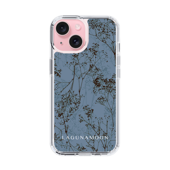 Slim Protection Case［ LAGUNAMOON - Botanical - Blue ］