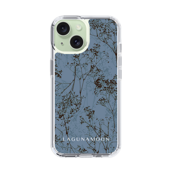 Slim Protection Case［ LAGUNAMOON - Botanical - Blue ］