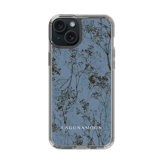 Slim Protection Case［ LAGUNAMOON - Botanical - Blue ］