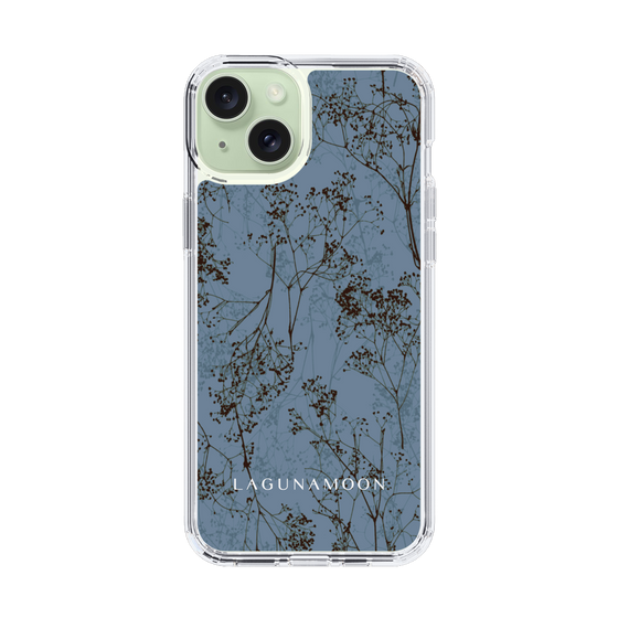 Slim Protection Case［ LAGUNAMOON - Botanical - Blue ］