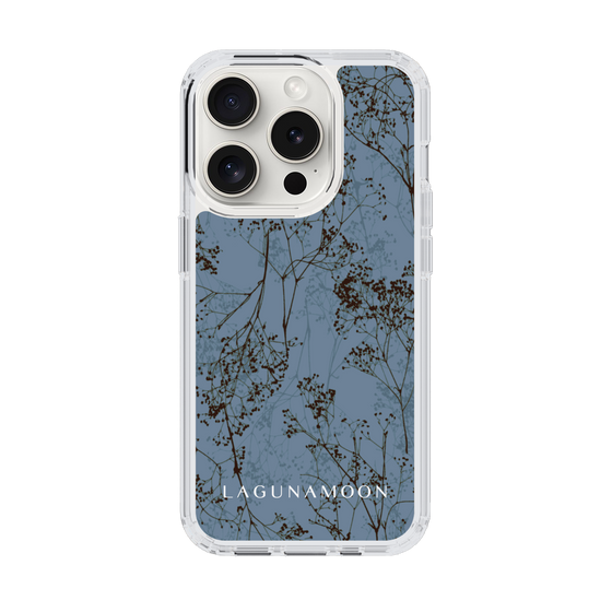 Slim Protection Case［ LAGUNAMOON - Botanical - Blue ］