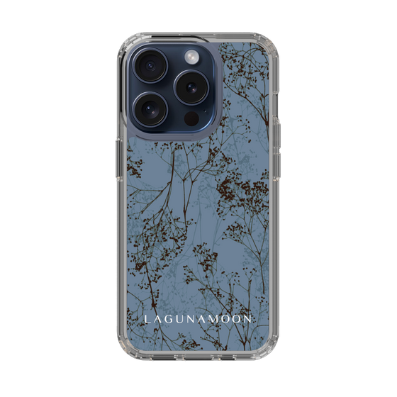 Slim Protection Case［ LAGUNAMOON - Botanical - Blue ］