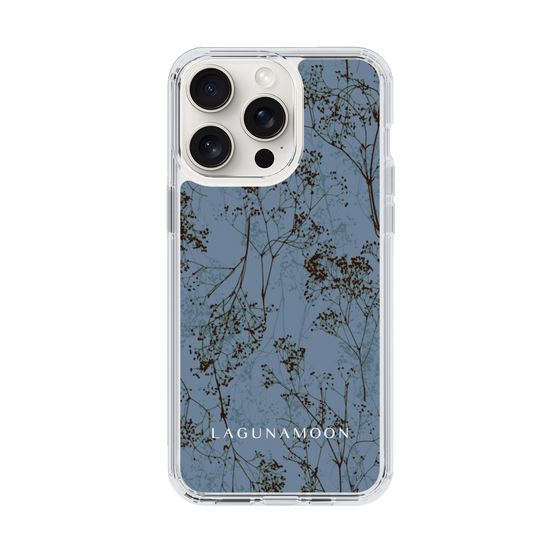 Slim Protection Case［ LAGUNAMOON - Botanical - Blue ］