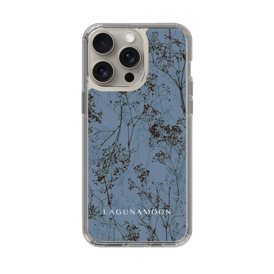 Slim Protection Case［ LAGUNAMOON - Botanical - Blue ］