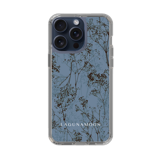 Slim Protection Case［ LAGUNAMOON - Botanical - Blue ］