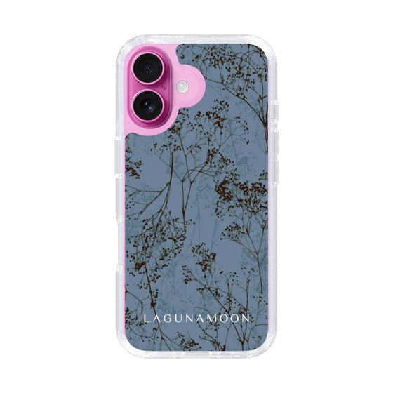Slim Protection Case［ LAGUNAMOON - Botanical - Blue ］