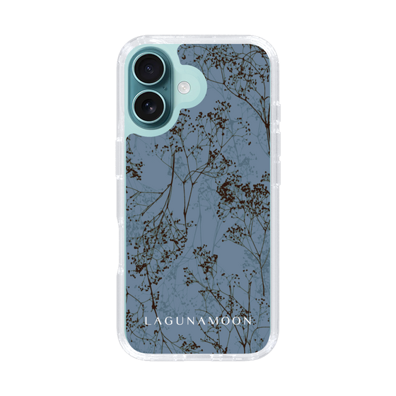 Slim Protection Case［ LAGUNAMOON - Botanical - Blue ］