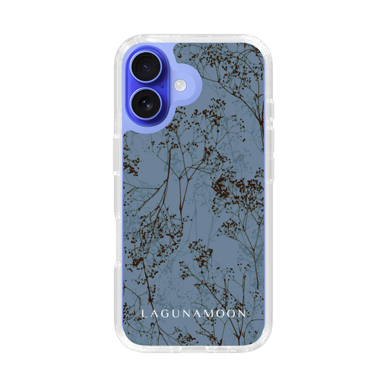 Slim Protection Case［ LAGUNAMOON - Botanical - Blue ］