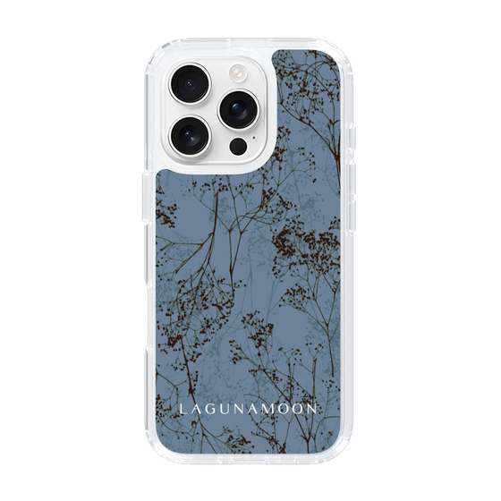 Slim Protection Case［ LAGUNAMOON - Botanical - Blue ］