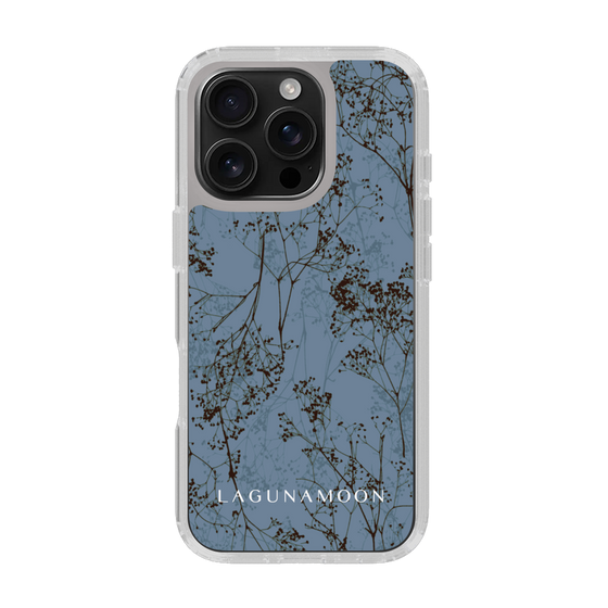 Slim Protection Case［ LAGUNAMOON - Botanical - Blue ］