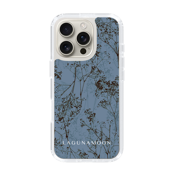 Slim Protection Case［ LAGUNAMOON - Botanical - Blue ］