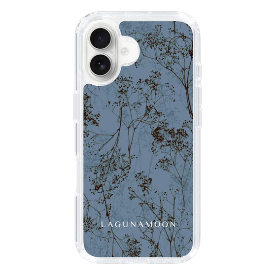 Slim Protection Case［ LAGUNAMOON - Botanical - Blue ］