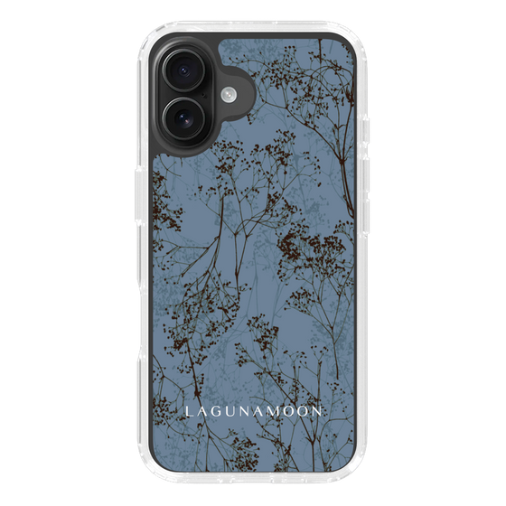 Slim Protection Case［ LAGUNAMOON - Botanical - Blue ］