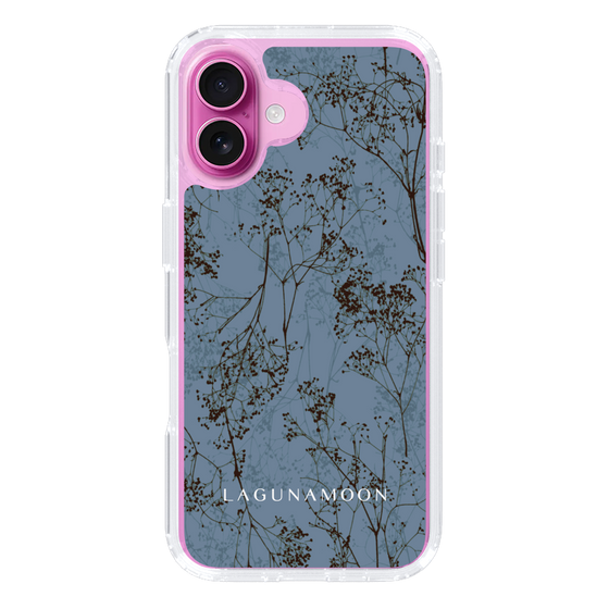Slim Protection Case［ LAGUNAMOON - Botanical - Blue ］