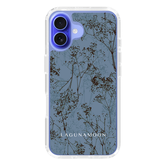 Slim Protection Case［ LAGUNAMOON - Botanical - Blue ］