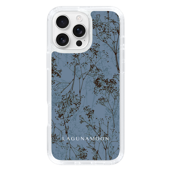 Slim Protection Case［ LAGUNAMOON - Botanical - Blue ］
