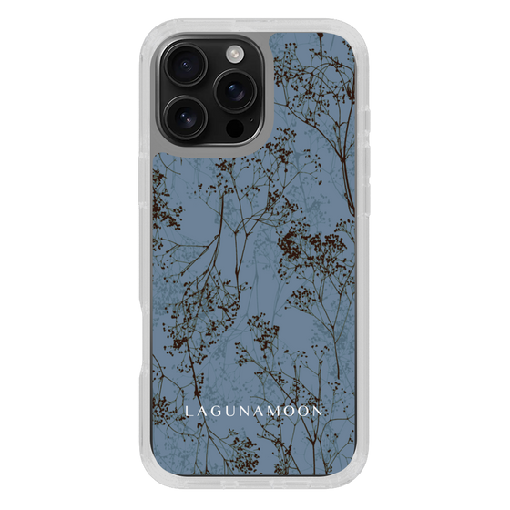 Slim Protection Case［ LAGUNAMOON - Botanical - Blue ］