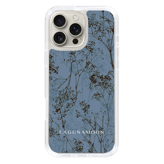 Slim Protection Case［ LAGUNAMOON - Botanical - Blue ］