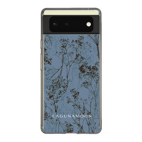 Slim Protection Case［ LAGUNAMOON - Botanical - Blue ］