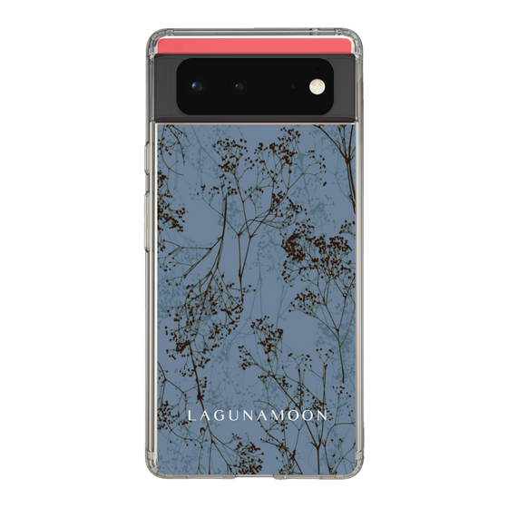 Slim Protection Case［ LAGUNAMOON - Botanical - Blue ］