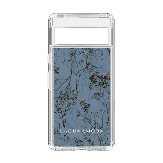 Slim Protection Case［ LAGUNAMOON - Botanical - Blue ］