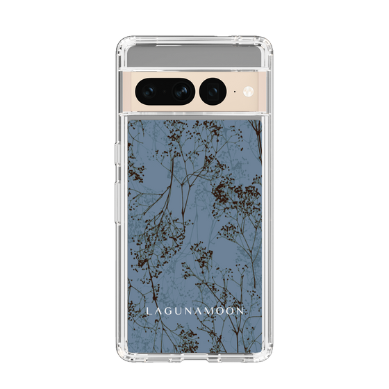 Slim Protection Case［ LAGUNAMOON - Botanical - Blue ］