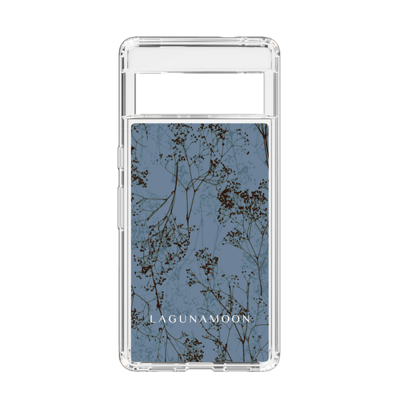 Slim Protection Case［ LAGUNAMOON - Botanical - Blue ］