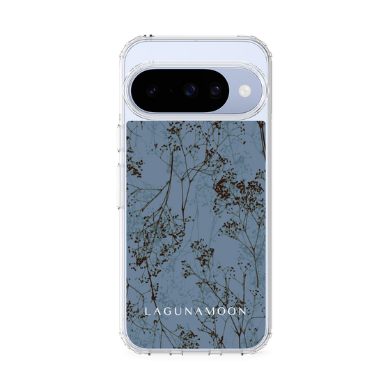 Slim Protection Case［ LAGUNAMOON - Botanical - Blue ］