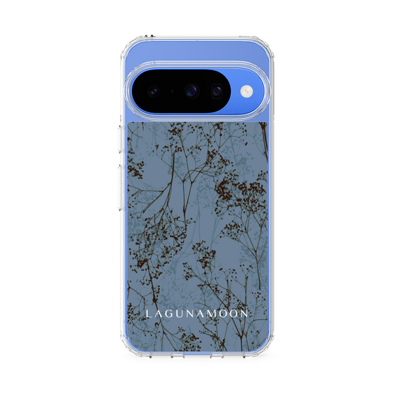 Slim Protection Case［ LAGUNAMOON - Botanical - Blue ］