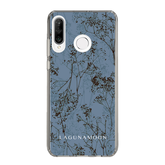 Slim Protection Case［ LAGUNAMOON - Botanical - Blue ］