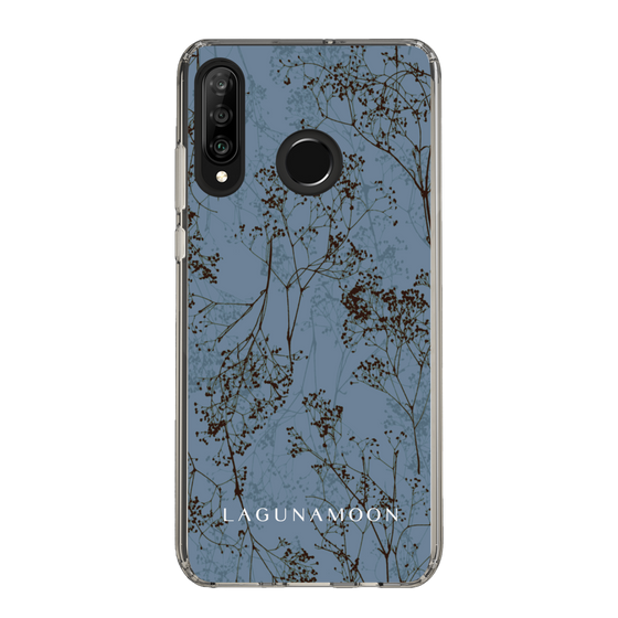 Slim Protection Case［ LAGUNAMOON - Botanical - Blue ］