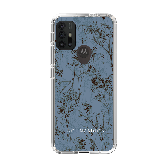 Slim Protection Case［ LAGUNAMOON - Botanical - Blue ］