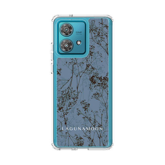 Slim Protection Case［ LAGUNAMOON - Botanical - Blue ］