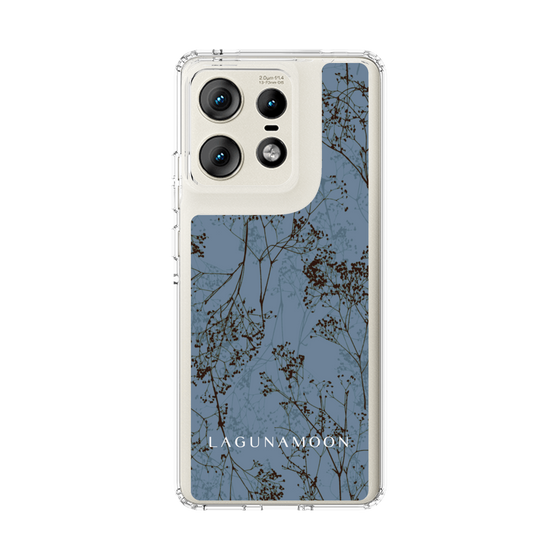 Slim Protection Case［ LAGUNAMOON - Botanical - Blue ］