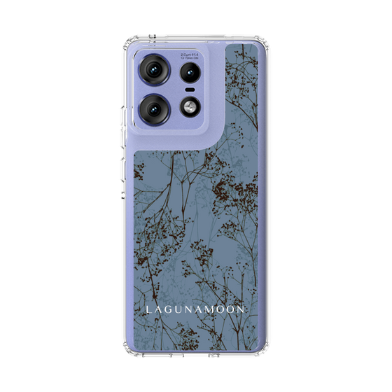 Slim Protection Case［ LAGUNAMOON - Botanical - Blue ］
