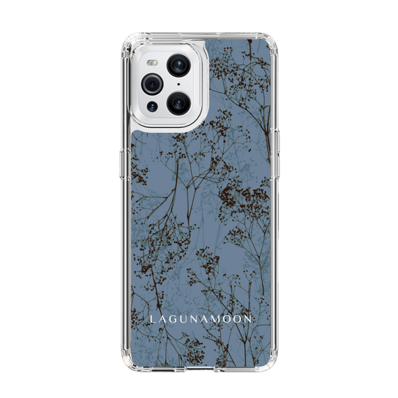 Slim Protection Case［ LAGUNAMOON - Botanical - Blue ］