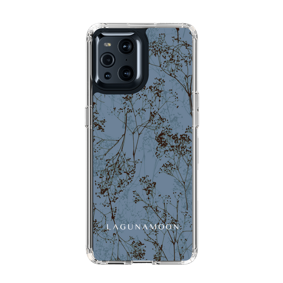 Slim Protection Case［ LAGUNAMOON - Botanical - Blue ］