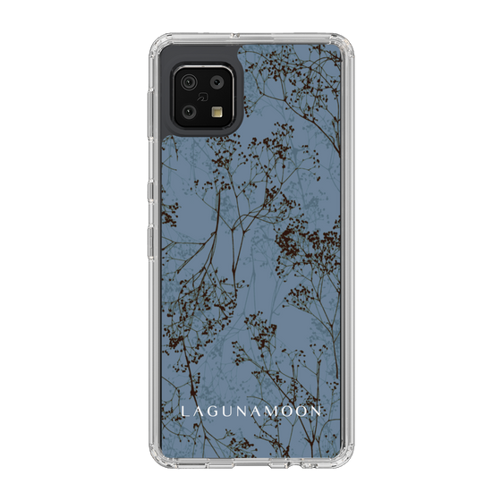 Slim Protection Case［ LAGUNAMOON - Botanical - Blue ］